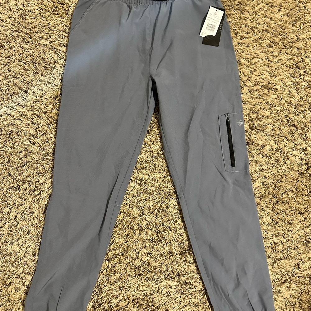 Balance Collection Gray Joggers with Zip Pocket